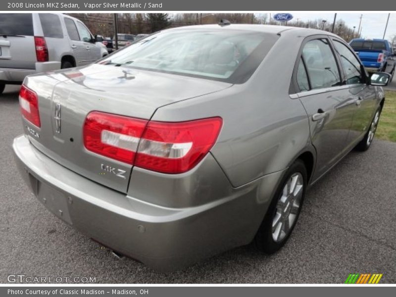 Vapor Silver Metallic / Sand 2008 Lincoln MKZ Sedan