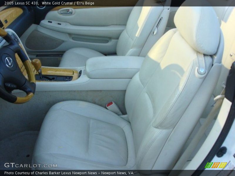 Front Seat of 2005 SC 430