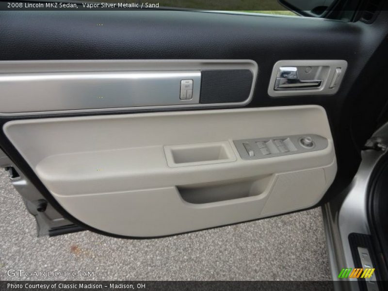 Vapor Silver Metallic / Sand 2008 Lincoln MKZ Sedan