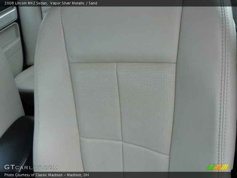 Vapor Silver Metallic / Sand 2008 Lincoln MKZ Sedan