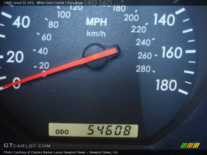 White Gold Crystal / Ecru Beige 2005 Lexus SC 430