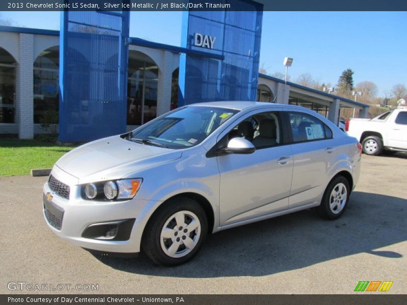 Silver Ice Metallic / Jet Black/Dark Titanium 2013 Chevrolet Sonic LS Sedan
