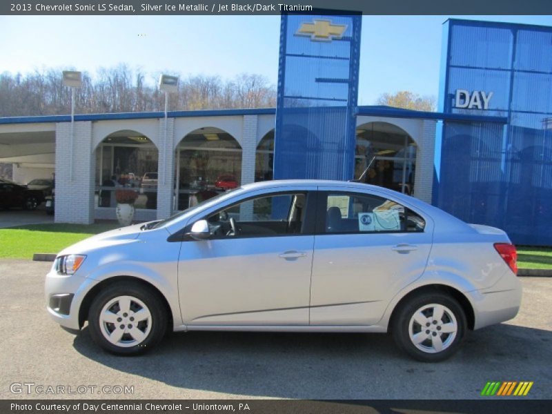 Silver Ice Metallic / Jet Black/Dark Titanium 2013 Chevrolet Sonic LS Sedan