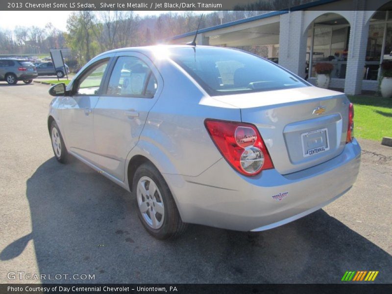 Silver Ice Metallic / Jet Black/Dark Titanium 2013 Chevrolet Sonic LS Sedan