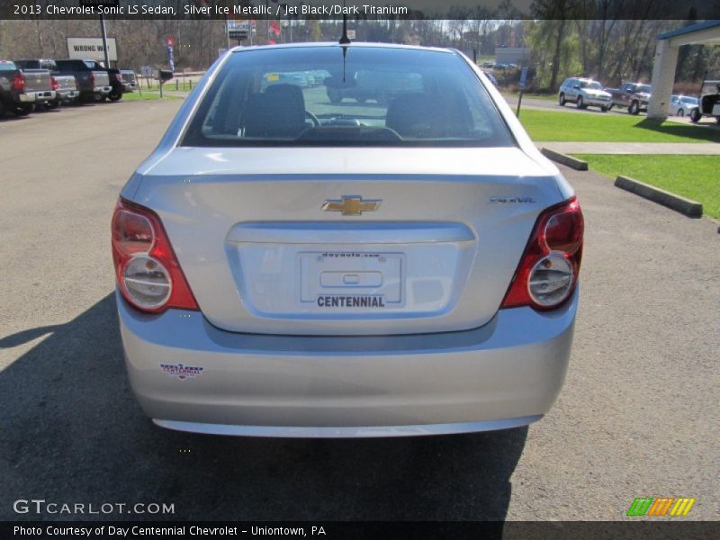 Silver Ice Metallic / Jet Black/Dark Titanium 2013 Chevrolet Sonic LS Sedan