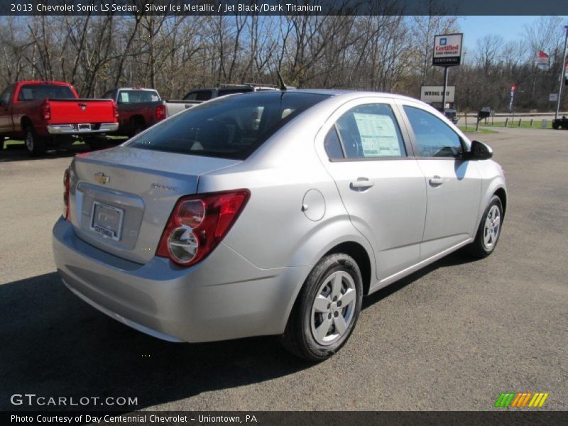 Silver Ice Metallic / Jet Black/Dark Titanium 2013 Chevrolet Sonic LS Sedan