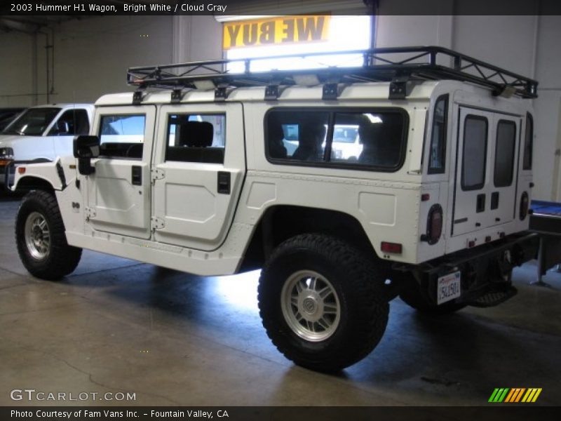 Bright White / Cloud Gray 2003 Hummer H1 Wagon