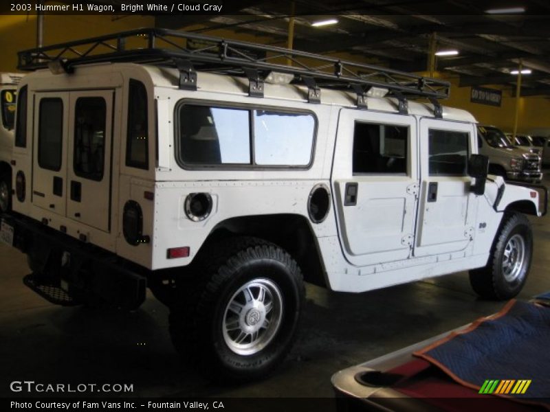 Bright White / Cloud Gray 2003 Hummer H1 Wagon