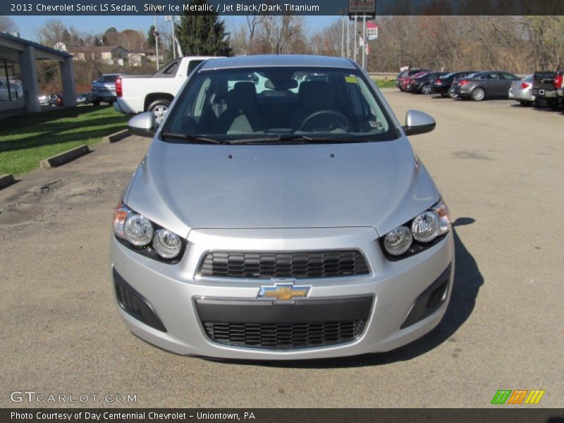 Silver Ice Metallic / Jet Black/Dark Titanium 2013 Chevrolet Sonic LS Sedan