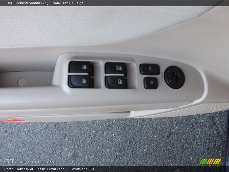 Ebony Black / Beige 2008 Hyundai Sonata GLS