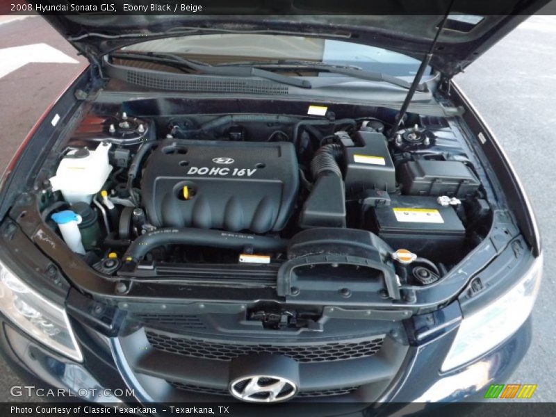 Ebony Black / Beige 2008 Hyundai Sonata GLS
