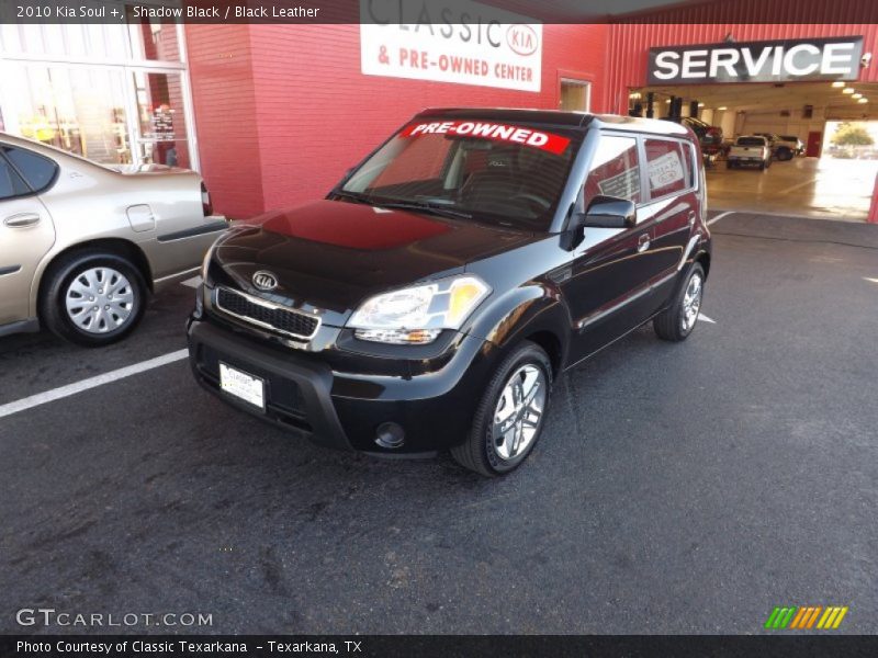 Shadow Black / Black Leather 2010 Kia Soul +