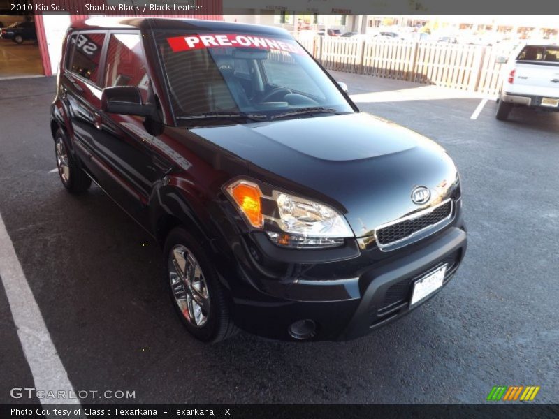 Shadow Black / Black Leather 2010 Kia Soul +