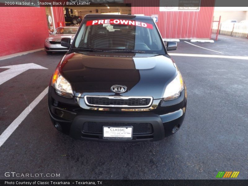 Shadow Black / Black Leather 2010 Kia Soul +