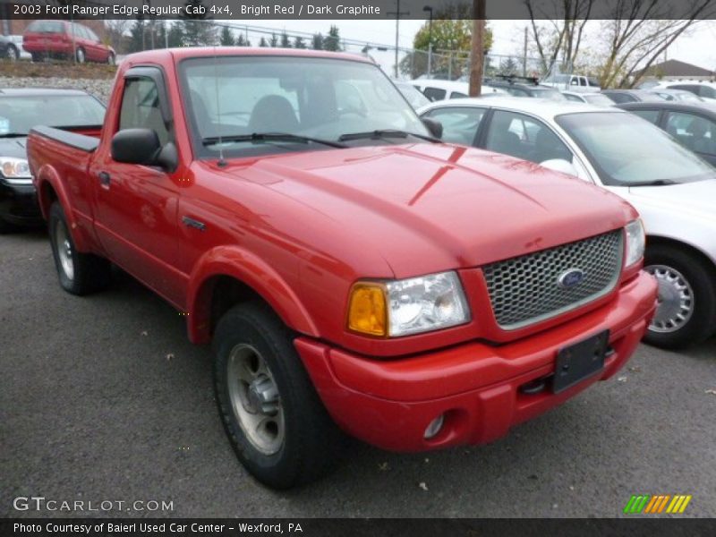 Bright Red / Dark Graphite 2003 Ford Ranger Edge Regular Cab 4x4