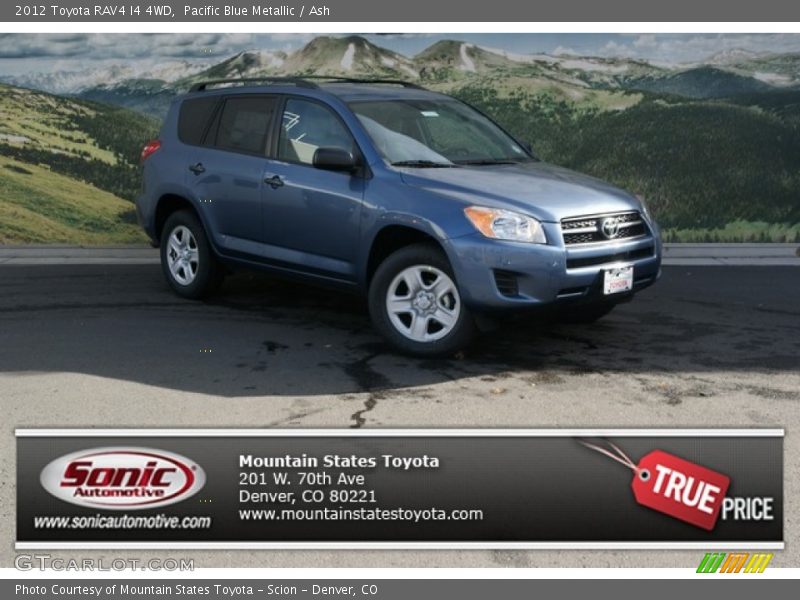 Pacific Blue Metallic / Ash 2012 Toyota RAV4 I4 4WD
