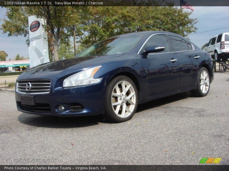 Navy Blue Metallic / Charcoal 2009 Nissan Maxima 3.5 SV