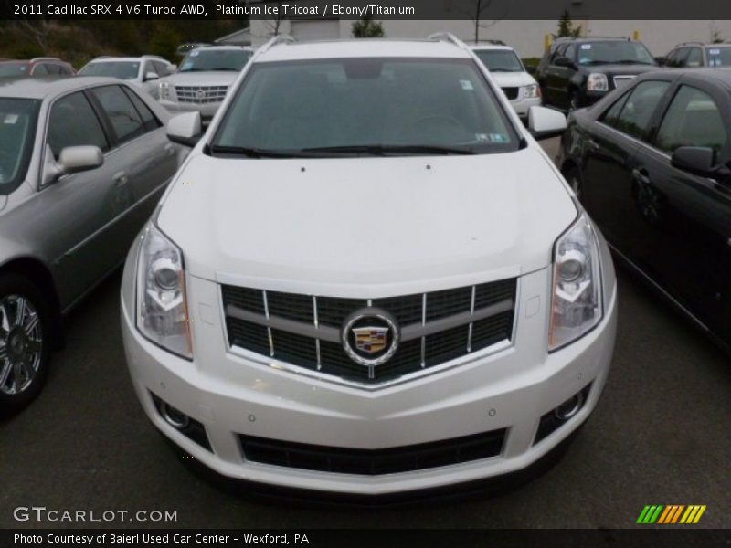 Platinum Ice Tricoat / Ebony/Titanium 2011 Cadillac SRX 4 V6 Turbo AWD