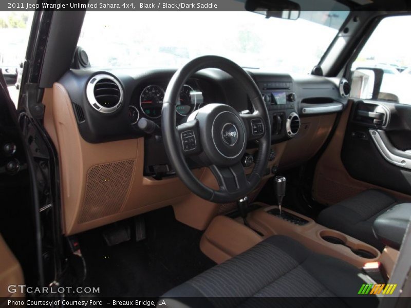 Black / Black/Dark Saddle 2011 Jeep Wrangler Unlimited Sahara 4x4