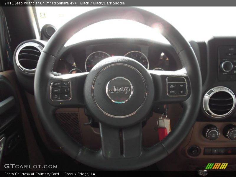 Black / Black/Dark Saddle 2011 Jeep Wrangler Unlimited Sahara 4x4