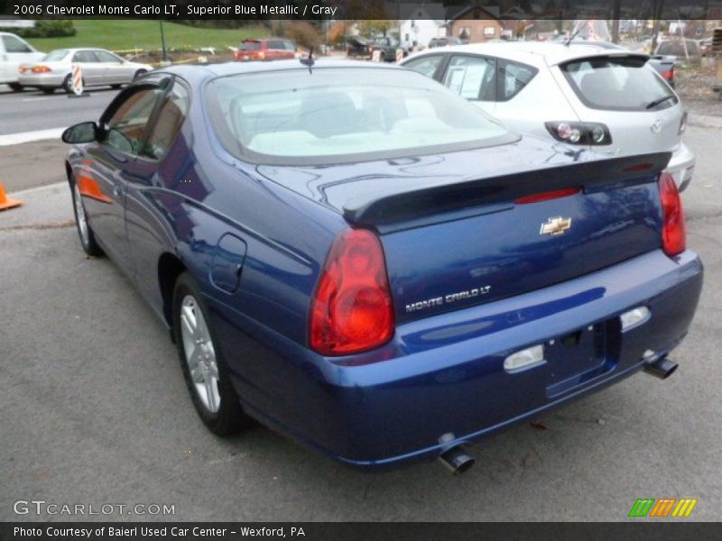 Superior Blue Metallic / Gray 2006 Chevrolet Monte Carlo LT