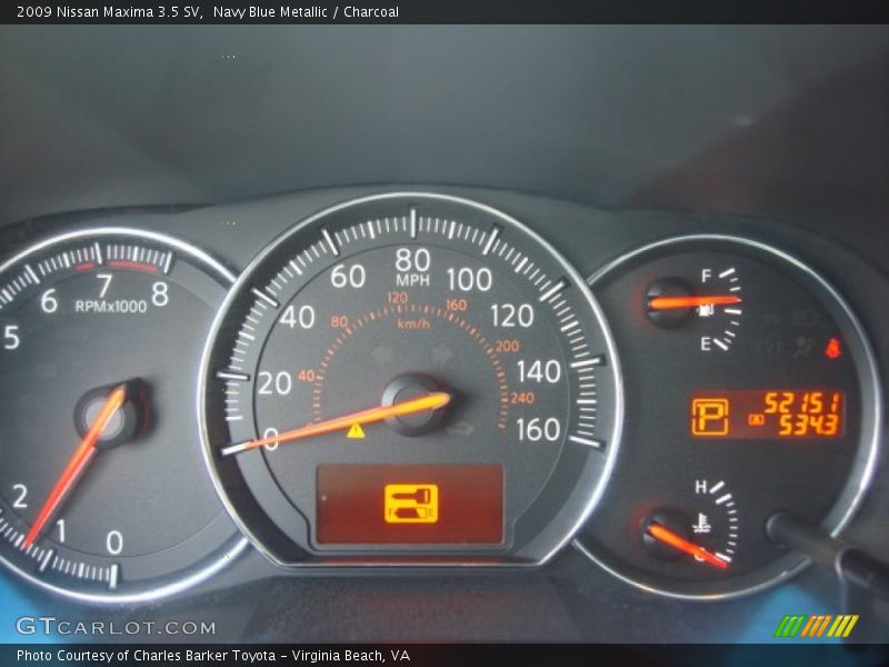 Navy Blue Metallic / Charcoal 2009 Nissan Maxima 3.5 SV