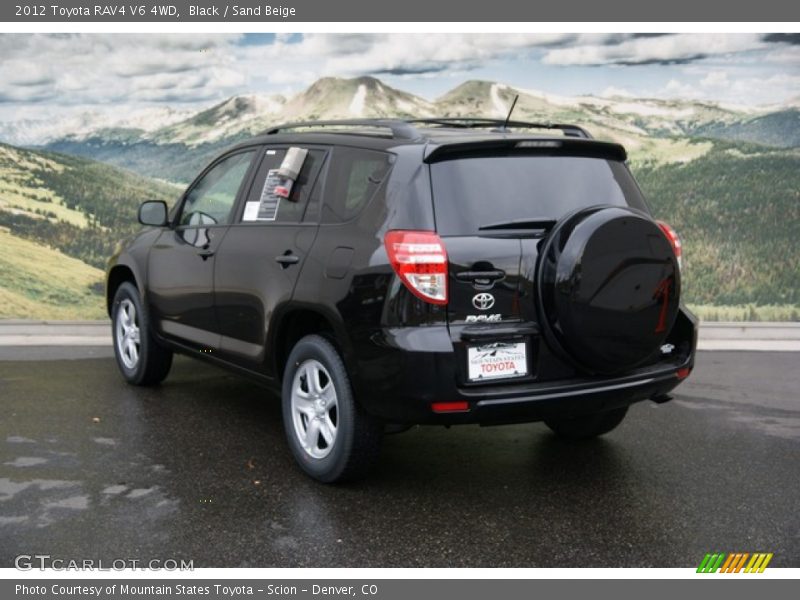 Black / Sand Beige 2012 Toyota RAV4 V6 4WD