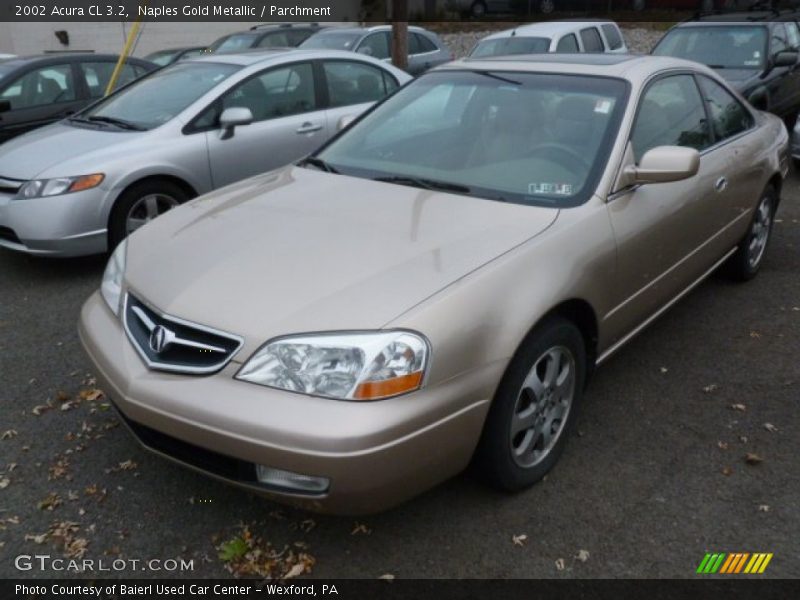 Naples Gold Metallic / Parchment 2002 Acura CL 3.2