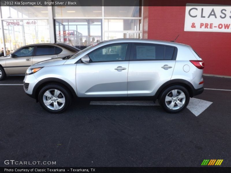 Bright Silver / Black 2012 Kia Sportage LX