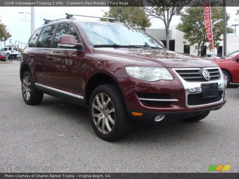Cranberry Red Metallic / Pure Beige 2008 Volkswagen Touareg 2 VR6