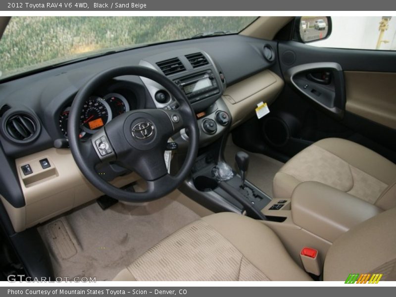 Black / Sand Beige 2012 Toyota RAV4 V6 4WD