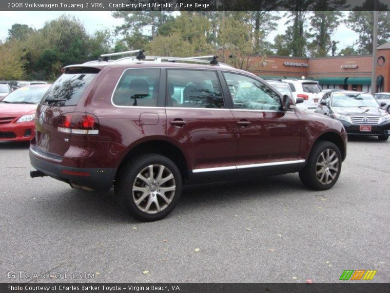 Cranberry Red Metallic / Pure Beige 2008 Volkswagen Touareg 2 VR6