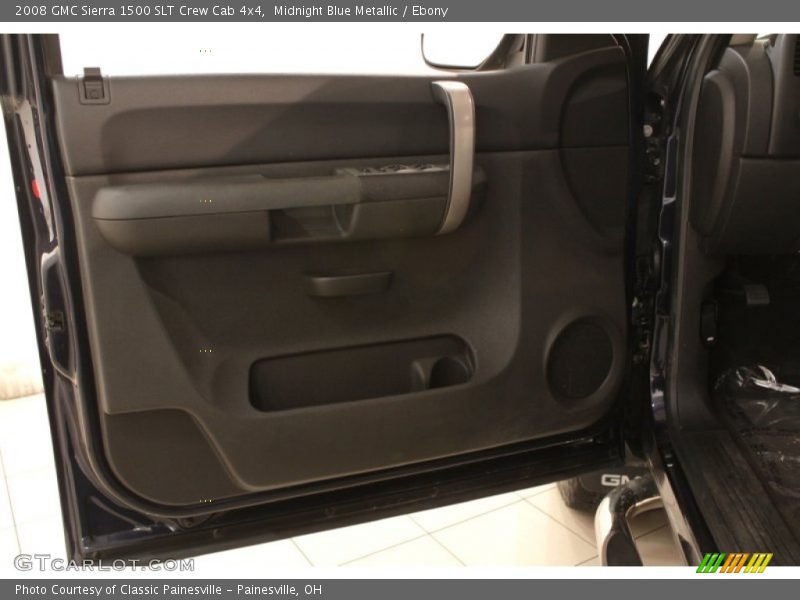 Midnight Blue Metallic / Ebony 2008 GMC Sierra 1500 SLT Crew Cab 4x4