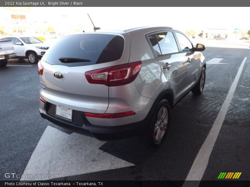 Bright Silver / Black 2012 Kia Sportage LX