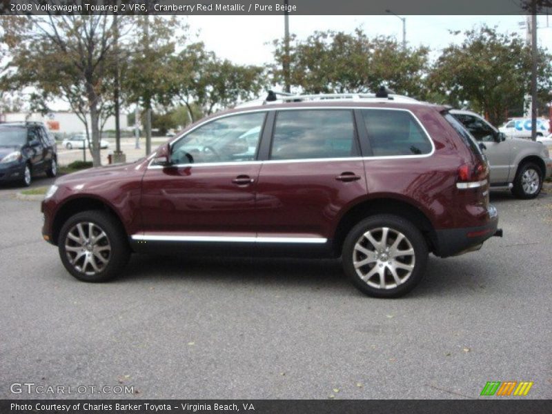 Cranberry Red Metallic / Pure Beige 2008 Volkswagen Touareg 2 VR6