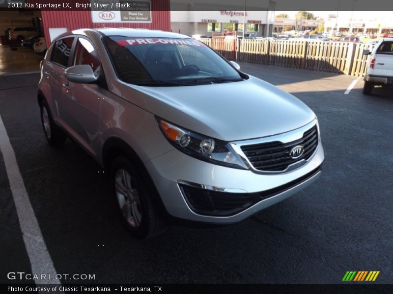 Bright Silver / Black 2012 Kia Sportage LX