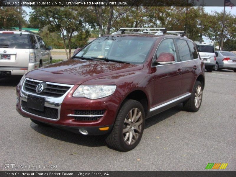 Cranberry Red Metallic / Pure Beige 2008 Volkswagen Touareg 2 VR6