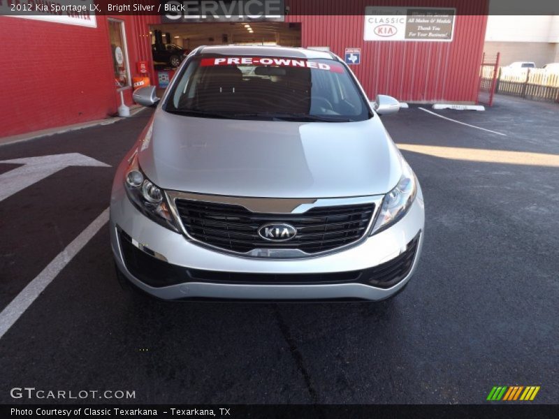 Bright Silver / Black 2012 Kia Sportage LX
