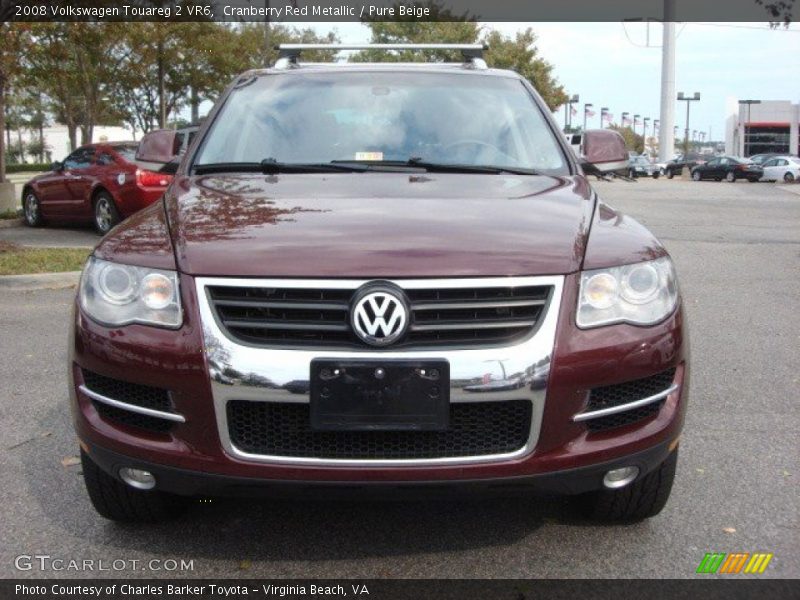 Cranberry Red Metallic / Pure Beige 2008 Volkswagen Touareg 2 VR6