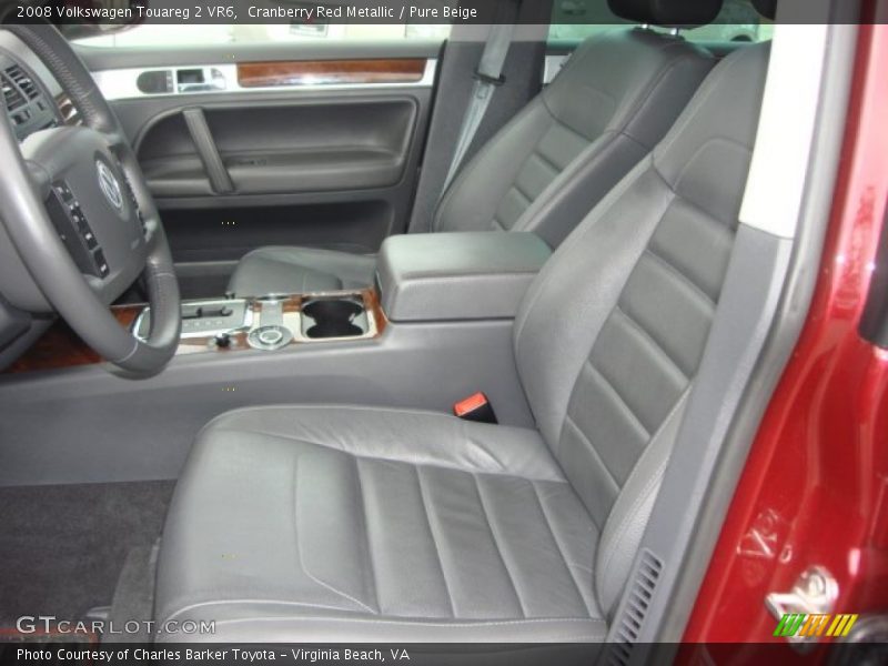 Cranberry Red Metallic / Pure Beige 2008 Volkswagen Touareg 2 VR6