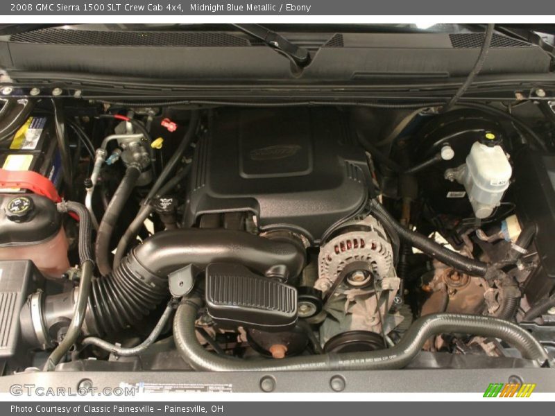 Midnight Blue Metallic / Ebony 2008 GMC Sierra 1500 SLT Crew Cab 4x4