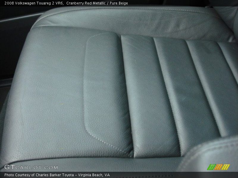 Cranberry Red Metallic / Pure Beige 2008 Volkswagen Touareg 2 VR6