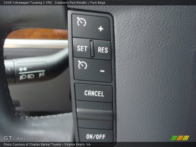 Cranberry Red Metallic / Pure Beige 2008 Volkswagen Touareg 2 VR6