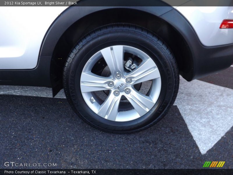 Bright Silver / Black 2012 Kia Sportage LX