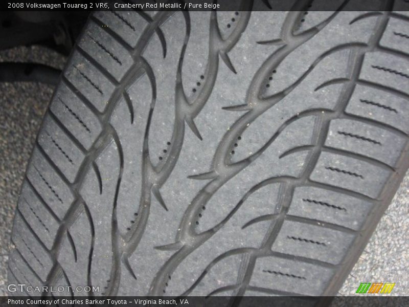Cranberry Red Metallic / Pure Beige 2008 Volkswagen Touareg 2 VR6