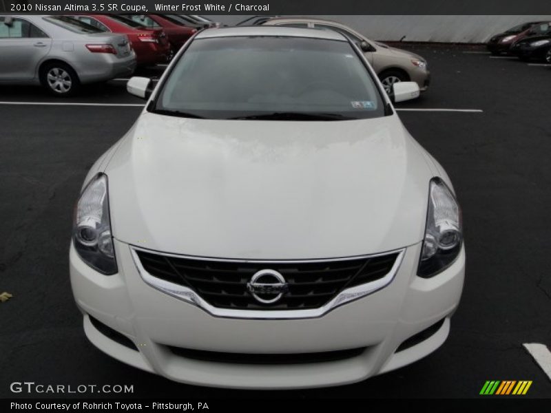 Winter Frost White / Charcoal 2010 Nissan Altima 3.5 SR Coupe