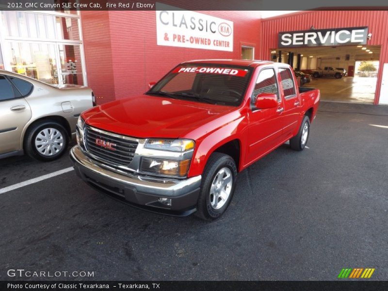 Fire Red / Ebony 2012 GMC Canyon SLE Crew Cab