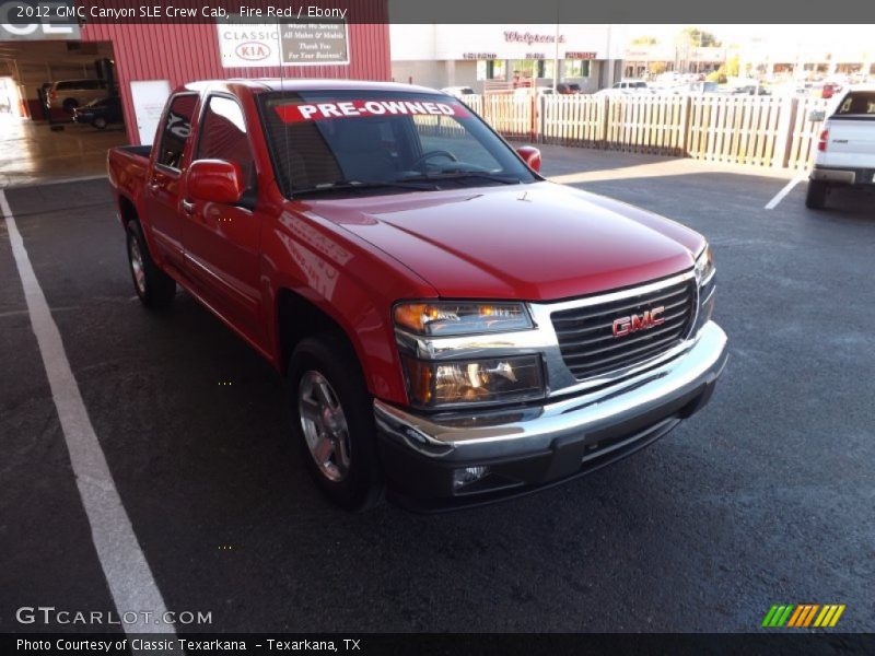Fire Red / Ebony 2012 GMC Canyon SLE Crew Cab
