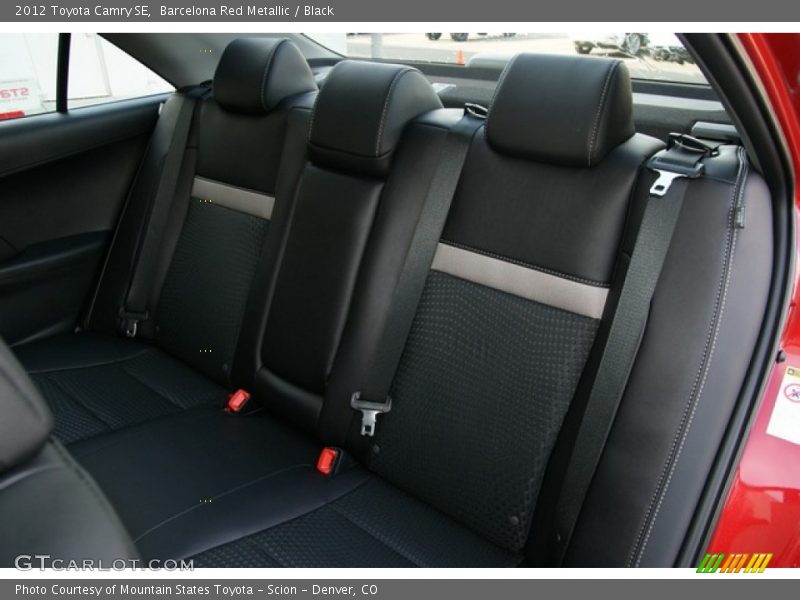 Barcelona Red Metallic / Black 2012 Toyota Camry SE