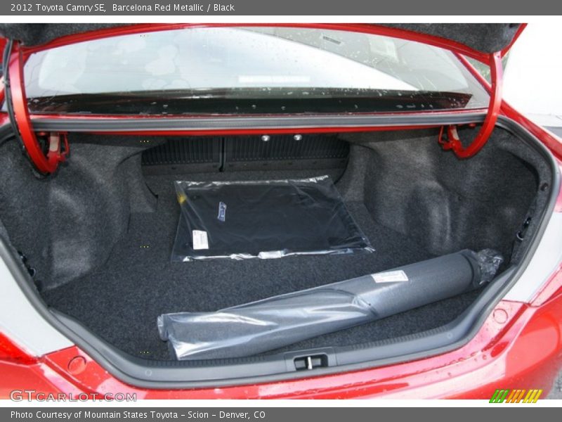 Barcelona Red Metallic / Black 2012 Toyota Camry SE